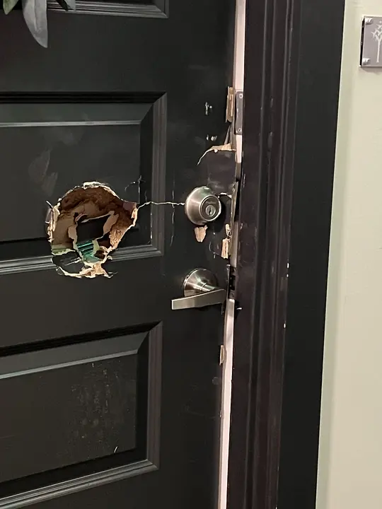 Example of Damaged Door